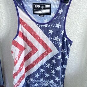 Super Massive American Flag Tank Top